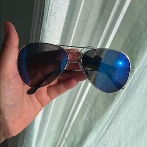 Foster Grant Blue Aviator Sunglasses